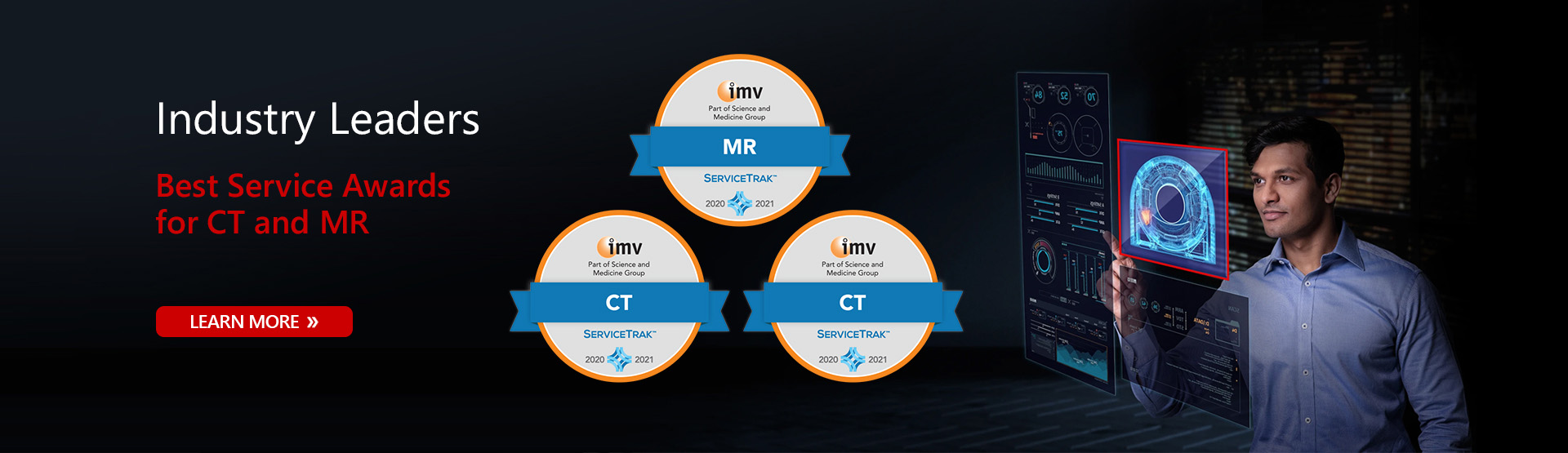 Industry Leaders | Best Service Awards for CT, MR, and RF | Learn More