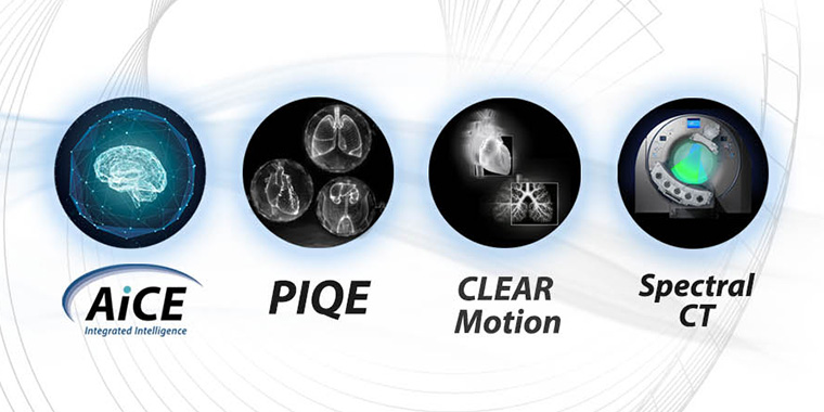 AI Deep Learning Reconstruction: AiCE, PIQE, CLEAR Motion, Spectral CT