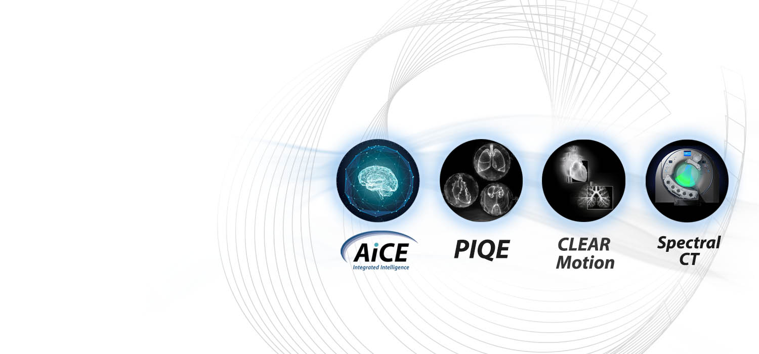 AI Deep Learning Reconstruction: AiCE, PIQE, CLEAR Motion, Spectral CT