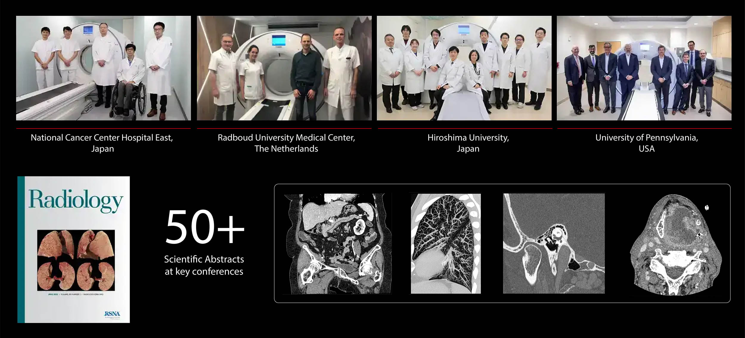 50+ Scientific Abstracts at key conferences