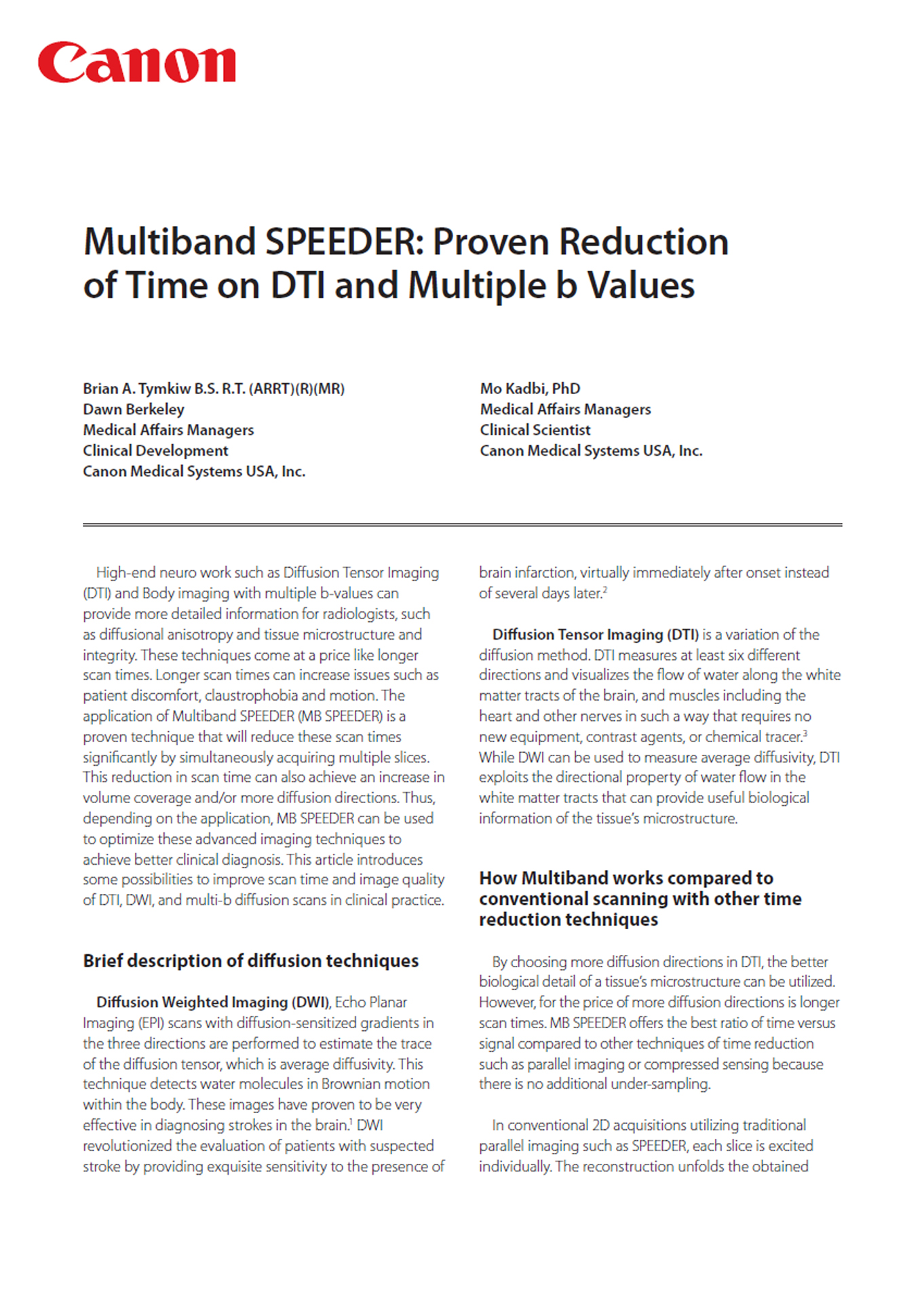 MR Multiband SPEEDER White Paper