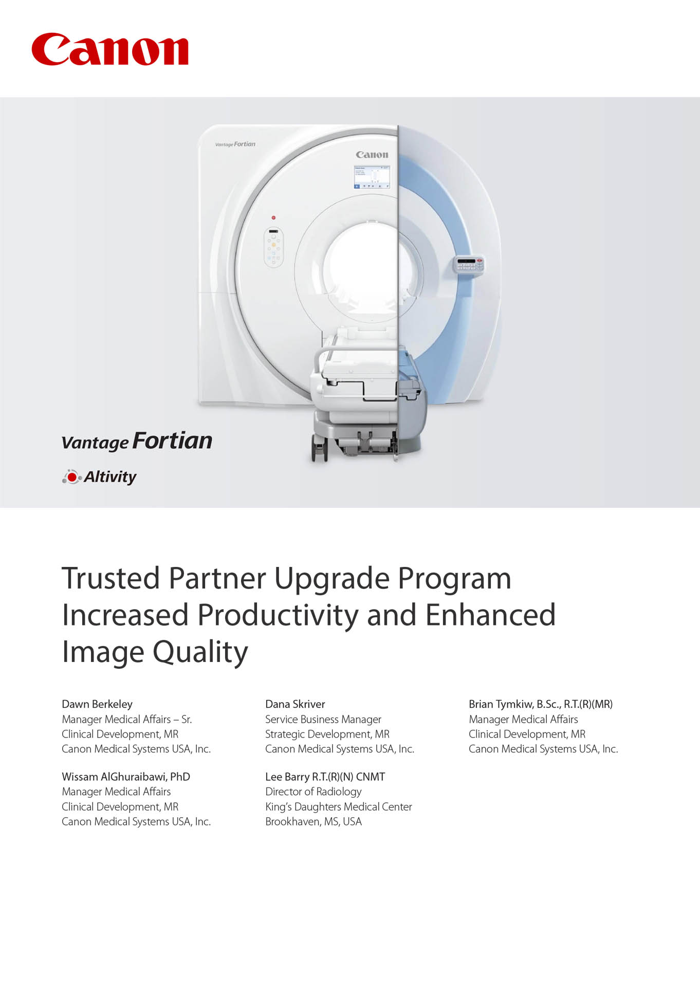 MR King's Daughters Trusted Partner Fortian Upgrade Marketing White Paper