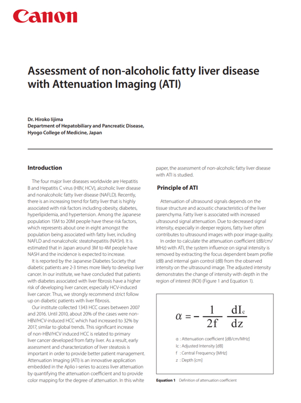 Assessment of Fatty Liver Disease with ATI