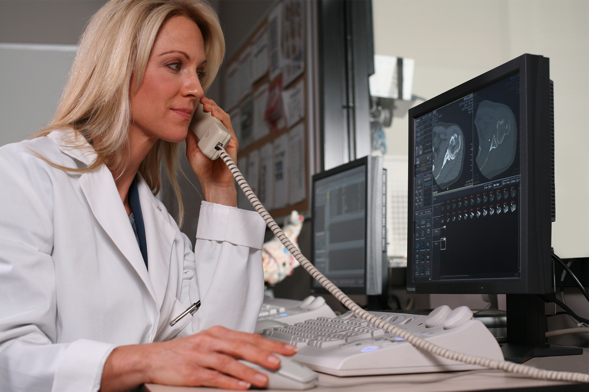 Canon medical on phone providing remote diagnostics for medical systems